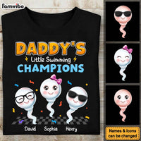 Personalized Gift for Daddy Little Swimming Champions Shirt - Hoodie - Sweatshirt 32915 thumb 1