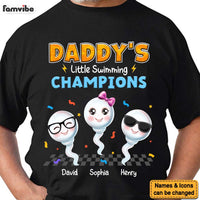 Personalized Gift for Daddy Little Swimming Champions Shirt - Hoodie - Sweatshirt 32915 thumb 1