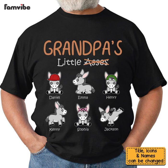 Personalized Gift for Grandpa Dad Little Asses Shirt - Hoodie - Sweatshirt 32916 1