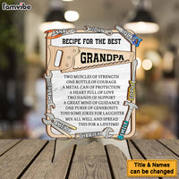 Personalized Gift For Dad Tool 2 Layered Wooden Plaque 32926 thumb 1