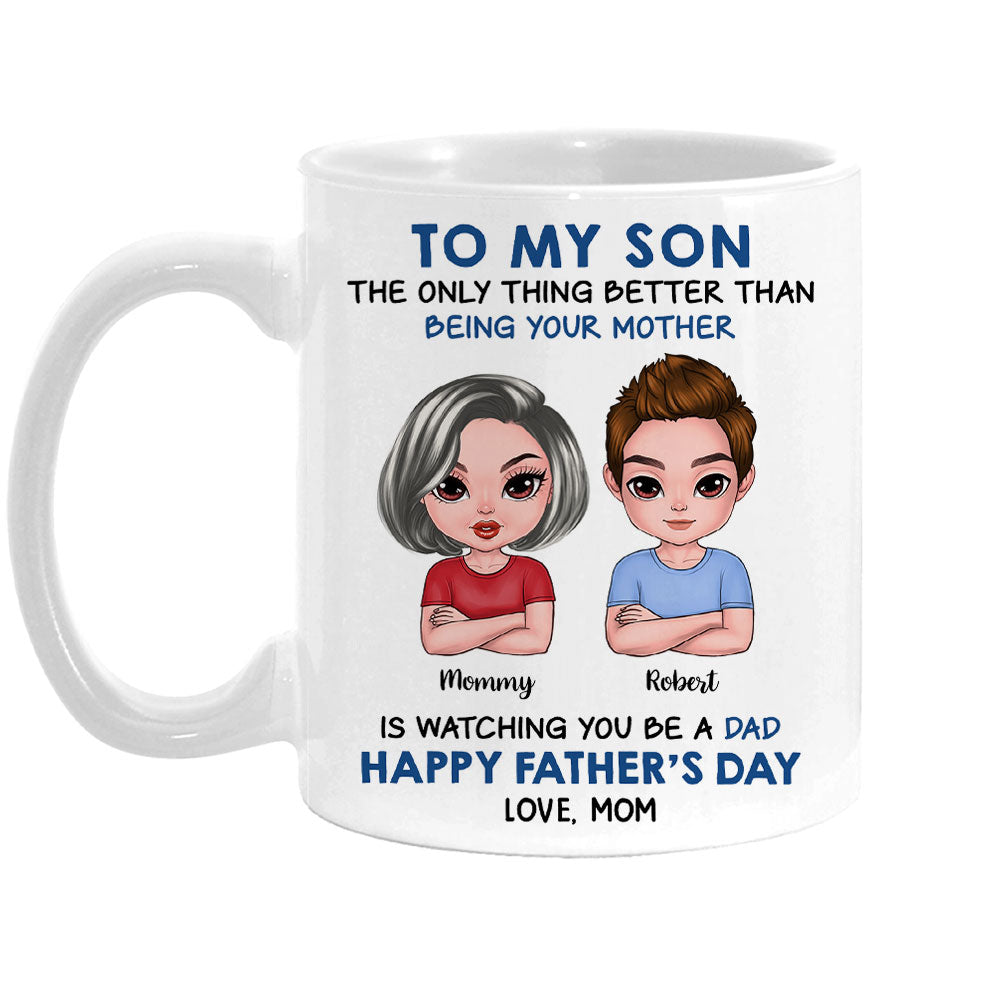 Personalized Gift For Son Father's Day Mug 32932 Primary Mockup