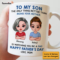 Personalized Gift For Son Father's Day Mug 32932 thumb 1