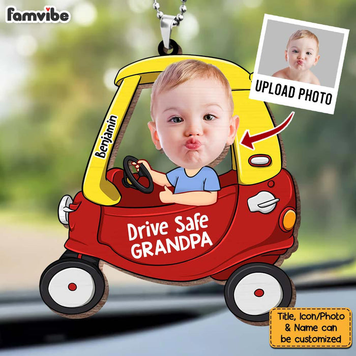 Personalized Gift for Grandpa Drive Safe Ornament 32934 1