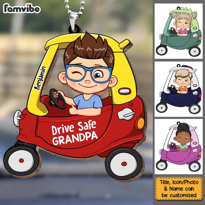 Personalized Gift for Grandpa Drive Safe Ornament 32934 1