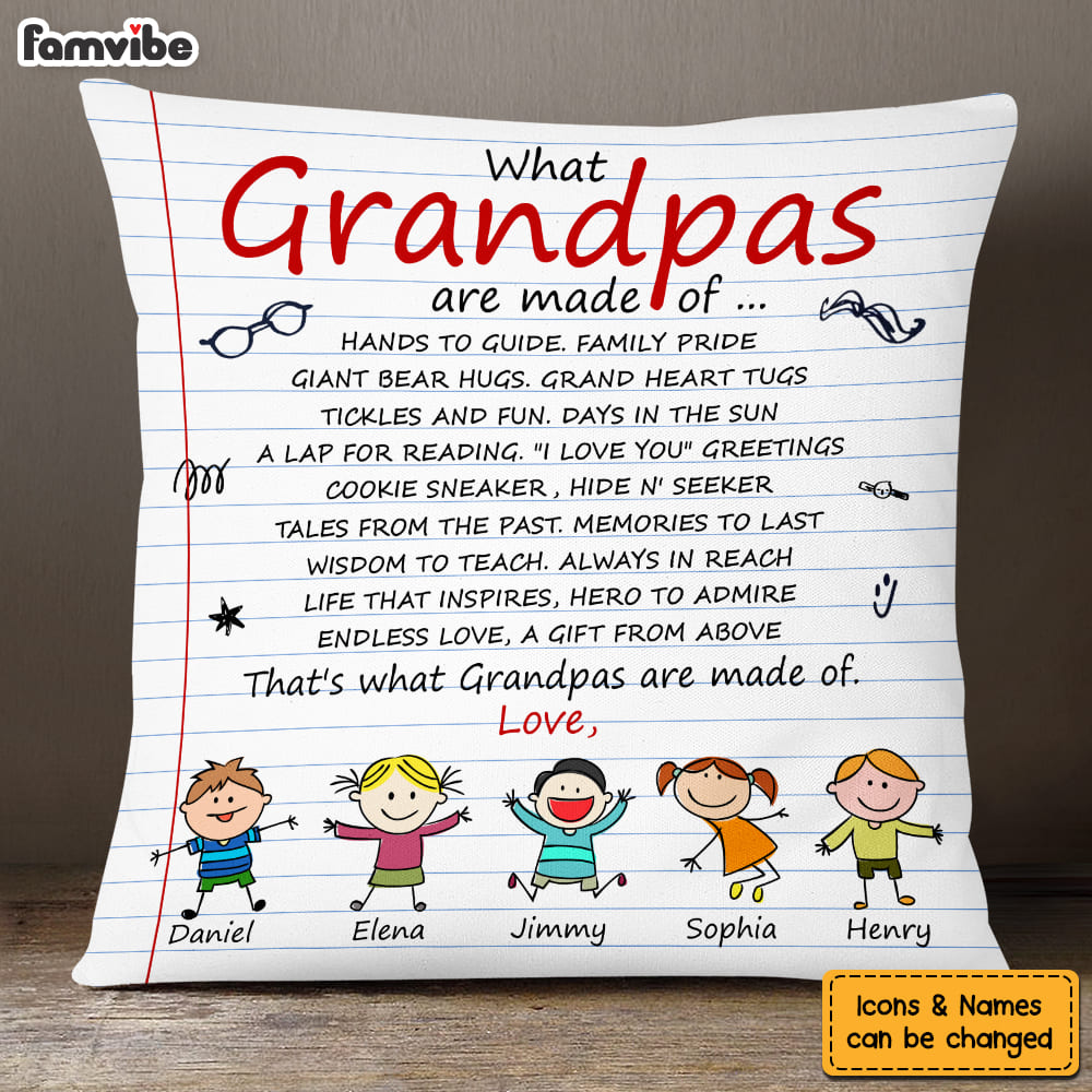 Personalized Gift For Grandpas Are Made Of Pillow 32936 Primary Mockup