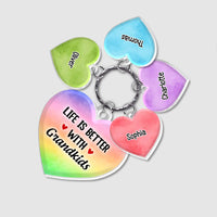 Personalized Gift For Grandma Grandkids Make Life Grand Acrylic Custom Keychain 32940 thumb 1