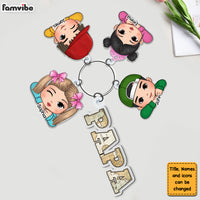 Personalized Gift For Grandpa Love Grandkids Acrylic Custom Keychain 32944 thumb 1