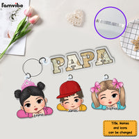 Personalized Gift For Grandpa Love Grandkids Acrylic Custom Keychain 32944 thumb 1