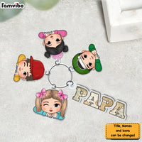 Personalized Gift For Grandpa Love Grandkids Acrylic Custom Keychain 32944 thumb 1