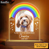 Personalized Gift For Dog Memorial Rainbow Bridge Plaque LED Lamp Night Light 32952 1