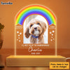 Personalized Gift For Dog Memorial Rainbow Bridge Plaque LED Lamp Night Light 32952 1