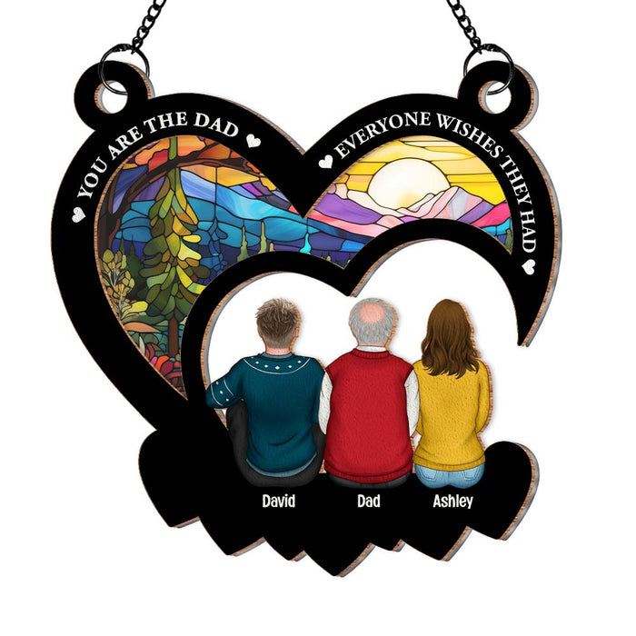Personalized Gift For Dad You Are The Dad Everyone Wishes They Had Acrylic Mix Wood Suncatcher Ornament 32953 1