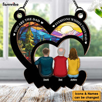 Personalized Gift For Dad You Are The Dad Everyone Wishes They Had Acrylic Mix Wood Suncatcher Ornament 32953 thumb 1