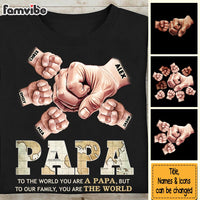 Personalized Gift For Dad You Are The World Shirt - Hoodie - Sweatshirt 32957 thumb 1
