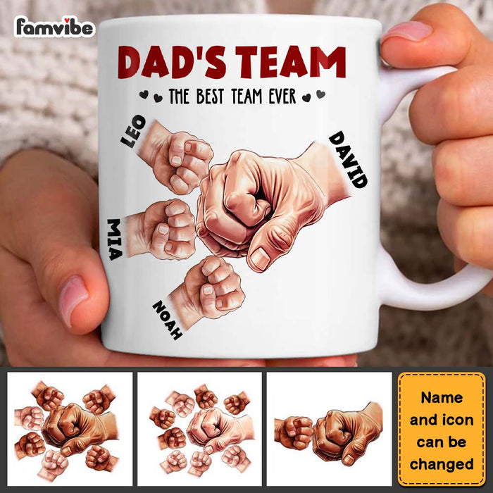 Personalized Gift For Dad's Team Mug 32958 1