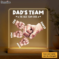 Personalized Gift For Dad's Team Plaque LED Lamp Night Light 32959 thumb 1