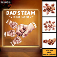 Personalized Gift For Dad's Team Plaque LED Lamp Night Light 32959 thumb 1