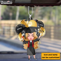 Personalized Graduation Gift Transparent Acrylic Car Ornament 32965 thumb 1