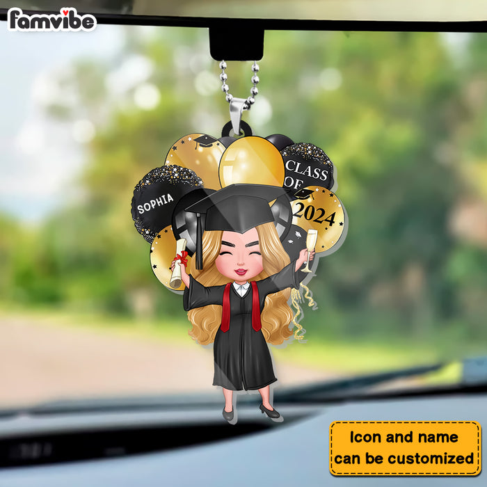 Personalized Graduation Gift Transparent Acrylic Car Ornament 32965 1