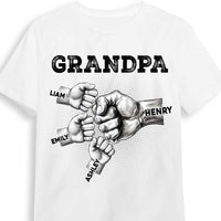 Personalized Gift For Dad, Grandpa fist Bump Shirt - Hoodie - Sweatshirt 32968 thumb 1