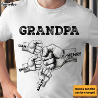Personalized Gift For Dad, Grandpa fist Bump Shirt - Hoodie - Sweatshirt 32968 thumb 1
