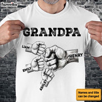 Personalized Gift For Dad, Grandpa fist Bump Shirt - Hoodie - Sweatshirt 32968 thumb 1