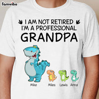 Personalized Gift For Grandpa Saurus Not Retired Shirt - Hoodie - Sweatshirt 32970 thumb 1