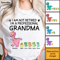 Personalized Gift For Grandma Saurus Not Retired Shirt - Hoodie - Sweatshirt 32971 thumb 1