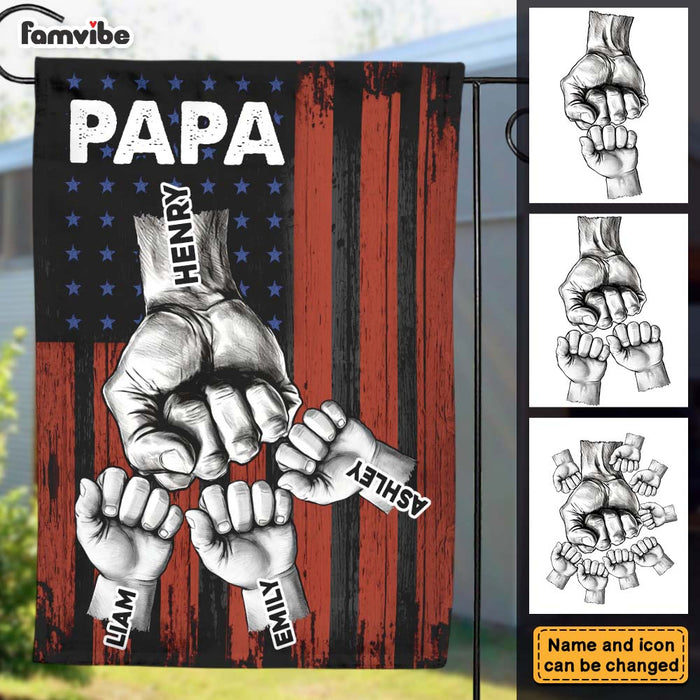 Personalized Gift For Dad Fist Bump Nation Flag 32973 1