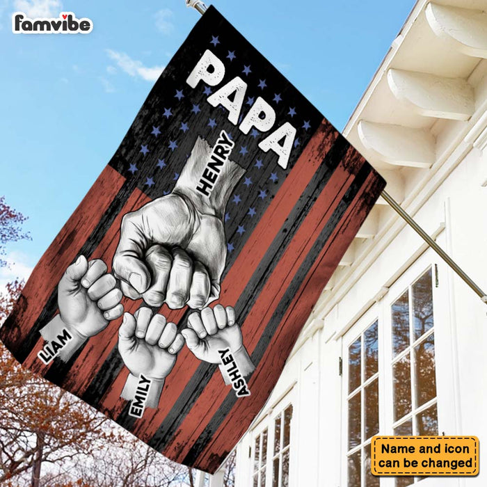 Personalized Gift For Dad Fist Bump Nation Flag 32973 1