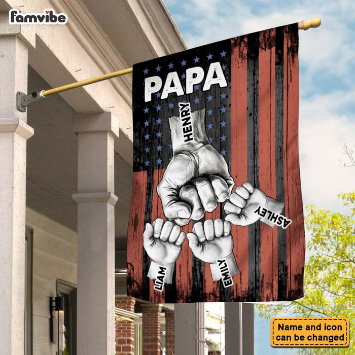Personalized Gift For Dad Fist Bump Nation Flag 32973 1