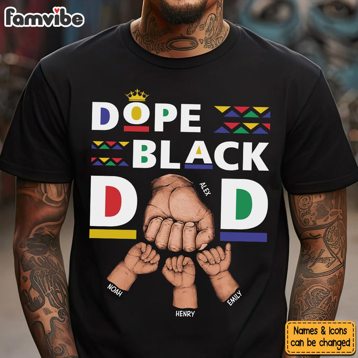 Personalized Gift For Dope Black Dad Shirt - Hoodie - Sweatshirt 32975 1