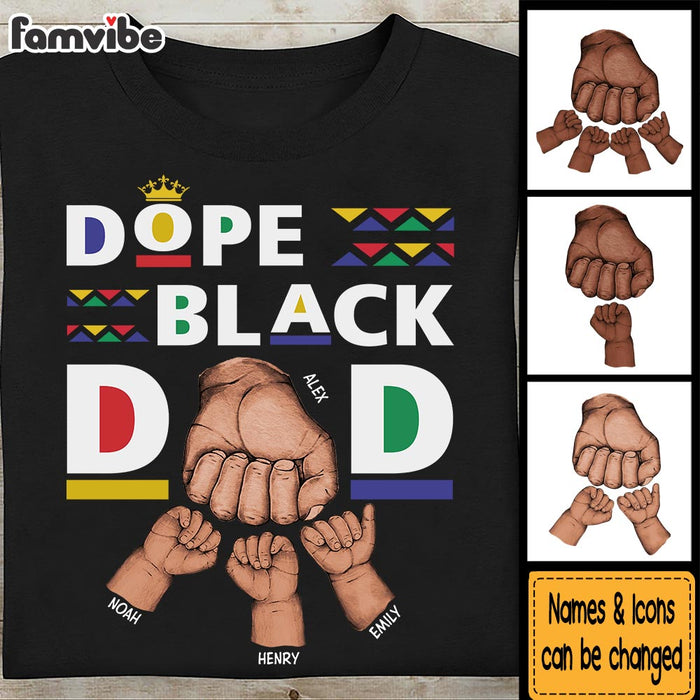 Personalized Gift For Dope Black Dad Shirt - Hoodie - Sweatshirt 32975 1