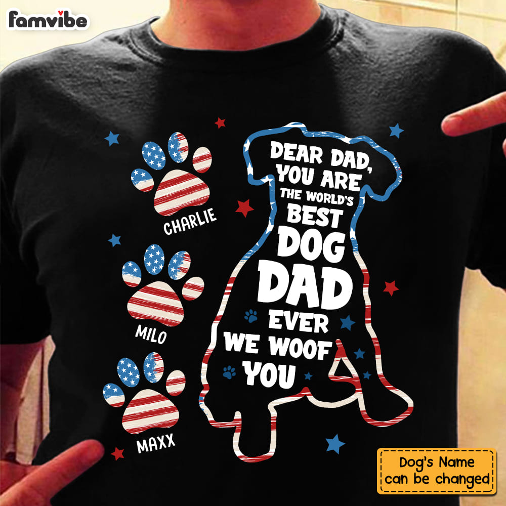 Personalized Gift For Dog Dad Ever Shirt Hoodie Sweatshirt 32977 Primary Mockup