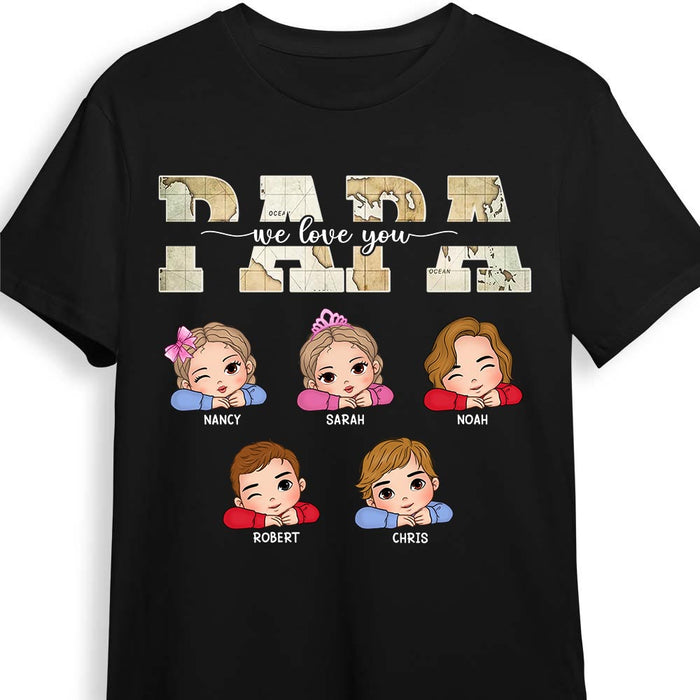 Personalized Gift For Papa We Love You Shirt - Hoodie - Sweatshirt 32980 1