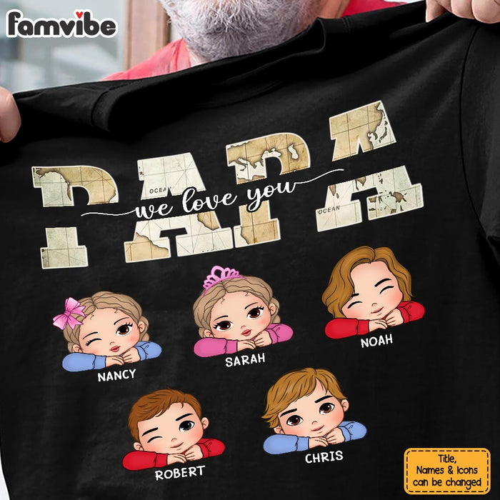 Personalized Gift For Papa We Love You Shirt - Hoodie - Sweatshirt 32980 1