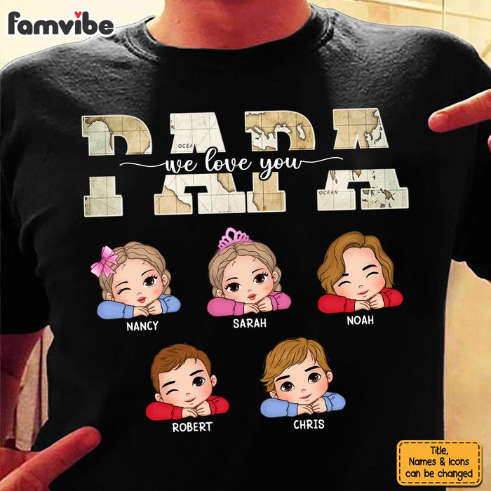 Personalized Gift For Papa We Love You Shirt - Hoodie - Sweatshirt 32980 1