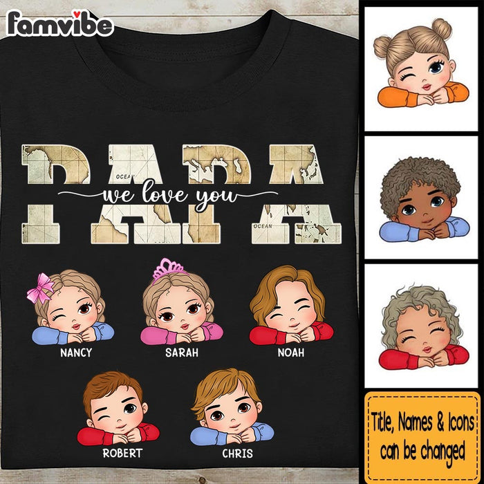Personalized Gift For Papa We Love You Shirt - Hoodie - Sweatshirt 32980 1