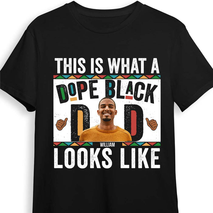 Personalized Gift For Custom Photo Dope Black Dad Shirt - Hoodie - Sweatshirt 32981 1