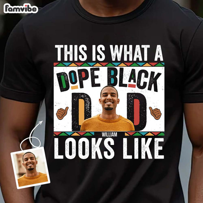 Personalized Gift For Custom Photo Dope Black Dad Shirt - Hoodie - Sweatshirt 32981 1