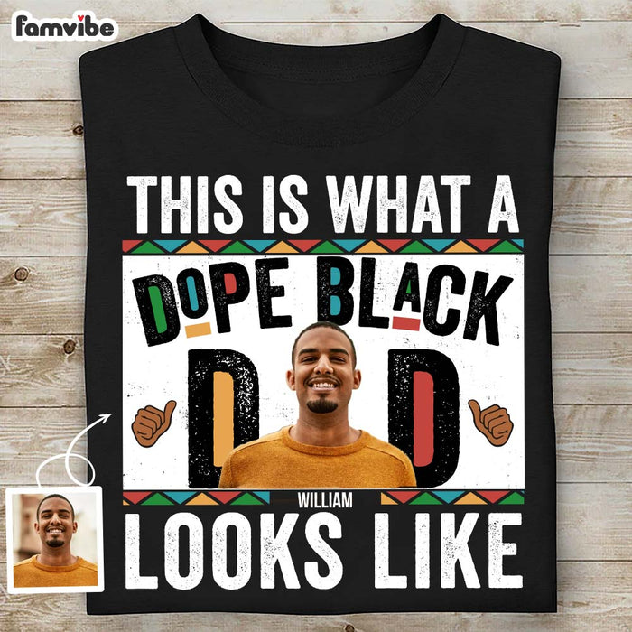 Personalized Gift For Custom Photo Dope Black Dad Shirt - Hoodie - Sweatshirt 32981 1