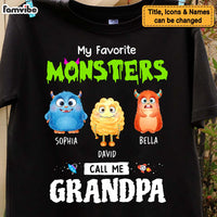 Personalized Gift For My Favorite Little Monsters Call Me Grandpa Shirt - Hoodie - Sweatshirt 32982 thumb 1
