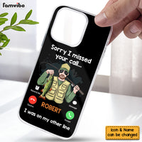 Personalized For Dad I Was On My Other Line Clear Phone Case 32986 thumb 1
