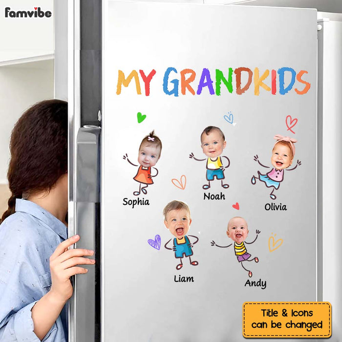 Personalized Gift For Grandma My Grandkids Photo Decal 32988 1