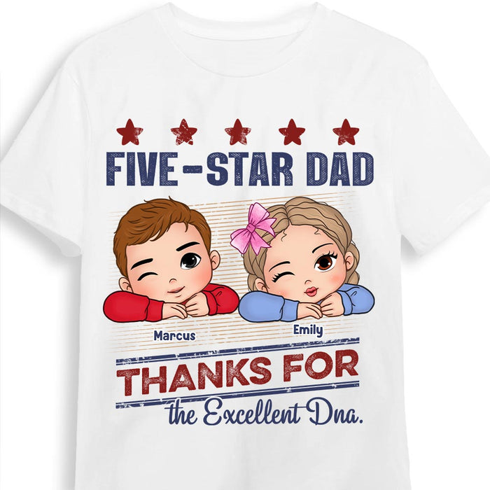 Personalized Gift For Dad Grandpa Five-Star Shirt - Hoodie - Sweatshirt 32990 1