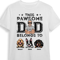 Personalized Gift For Dog Dad This Pawsome Dad Belongs To Shirt - Hoodie - Sweatshirt 32991 thumb 1