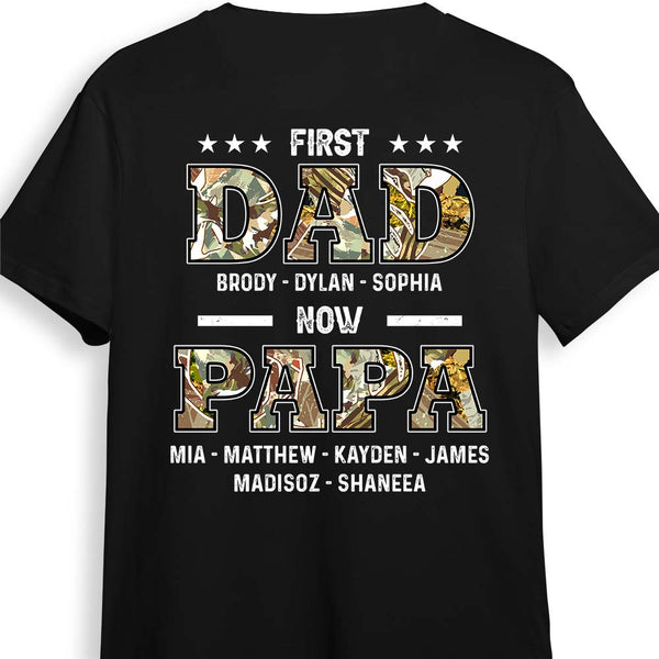 Personalized First Dad Now Papa Shirt 33559 - Famvibe