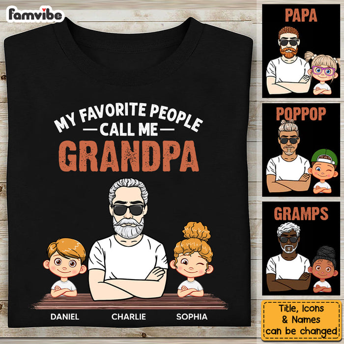 Personalized Gift for grandpa Favorite People Man And Kids Shirt - Hoodie - Sweatshirt 33000 1