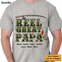 Personalized Reel Great Dad Fishing Camouflage Shirt - Hoodie - Sweatshirt 33002 thumb 1