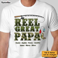 Personalized Reel Great Dad Fishing Camouflage Shirt - Hoodie - Sweatshirt 33002 thumb 1